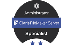 Fanny Bouin I-COMM PROXI-INFO Certification App developer for Claris FileMaker Server Administrator Specialist